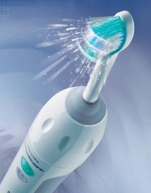 Принцип действия электрической зубной щетки